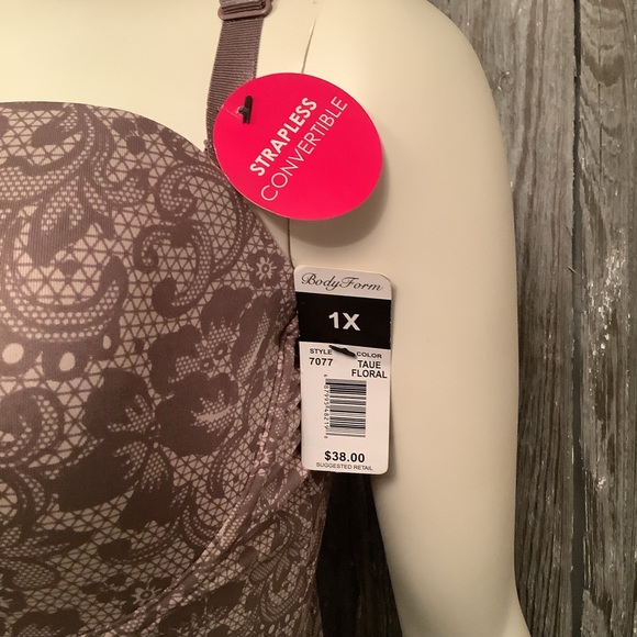 “Body Form” Strapless Convertible Shapewear Slip 1X - Picture 3 of 5